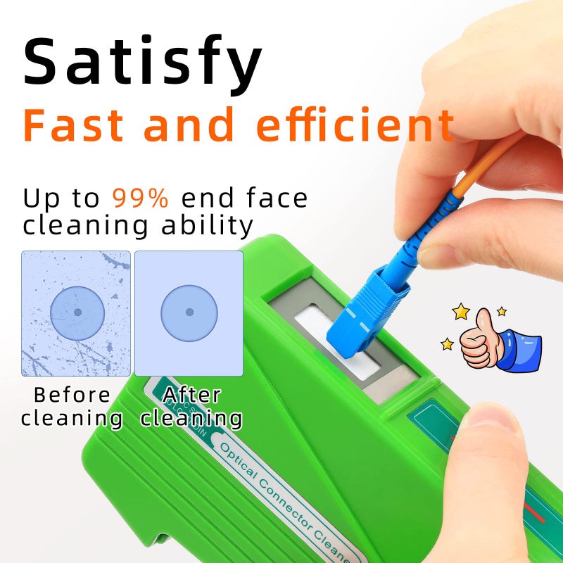 Cruiser Optical Fiber Connector Cleaner Cassette Reel Cleanings 500+ Times for FC/SC/ST/LC/MU/D4 Connector - Image 3